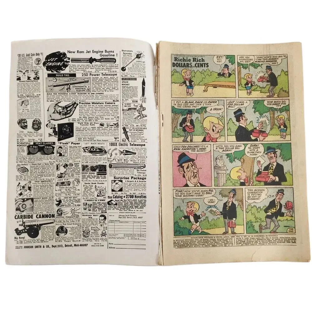 Harvey Comics Richie Rich Dollars & Cents April‎ 1967 #18, Silver Age Comic Book